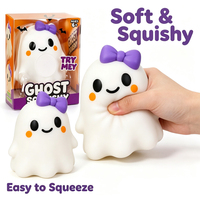 Balles anti-stress fantômes Jumbo Jouet spongieux Jouet à presser sensoriel géant Jouets Fidget Big Ghost Squishies Soulagement de l'anxiété Jouet à presser