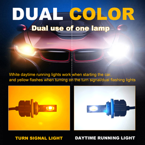 3157 <span class=keywords><strong>led</strong></span> bóng đèn switchback được xây dựng trong điện trở phía trước lần lượt tín hiệu 1157 7443 canbus lỗi miễn phí màu trắng hổ phách drl đậu xe ánh sáng - Product Image 6