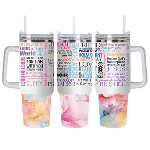 Presents for Teacher <b>Large</b> Capacity 40oz Stainless Steel Tumbler Handle Straw Cup Car Travel Coffee Mug Teacher's Day <b>Gifts</b> - Product Image 3