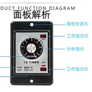 รีเลย์ควบคุมเวลา Ah2-Yy2ตัวชี้5A แบบ Ac220V Dc30V 3A สำหรับการควบคุมในอุตสาหกรรม - Product Image 4