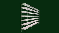 Serre PVC fraise culture hydroponique Rack système de culture verticale