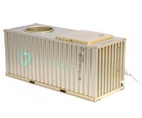Desain speaker model kontainer pengiriman