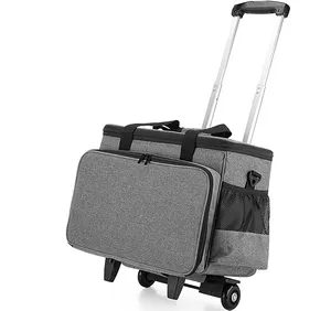 Rolling Sewing Machine Tote Carry Bag with Detachable Trolley Dolly Wholesale price