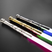 Sabre laser RGB à base pivotante fluide, jouet lumineux, meilleures ventes, vente en gros, démarrage facile, faible MOQ, direct usine pour nouveaux distributeurs, classique