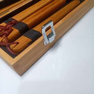 5 Cái BBQ Grift <span class=keywords><strong>Set</strong></span> Thép Không Gỉ Gỗ Tre Xử Lý Nướng Thịt Nướng Với Trường Hợp Gỗ Cho BBQ Công Cụ Thiết Lập - Product Image 5