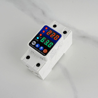 Protector de Energía Electrónico CA AVP Monofásico/Trifásico 110V-220V con Protección de Voltaje/Corriente Ajustable y Reconexión Automática 40A 63A 100A