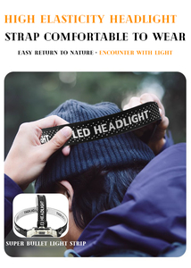 800Lumen Powerful COB LED SMD USB Rechargeable Waterproof Headlamp 5 Modes Adjustable Beam Portable Camping Fishing <strong>Mining</strong> Bike - Product Image 6