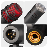 Microphone d'instrument de musique professionnel GM7-Red Kit de 7 pièces Ensemble de microphones à tambour dynamique filaire pour la performance sur scène
