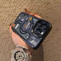 Funda para Teléfono Móvil con Diseño Mecánico, Estilo Europeo Americano, Compatible con iPhone 17 Pro Max, 16, 15 y 14