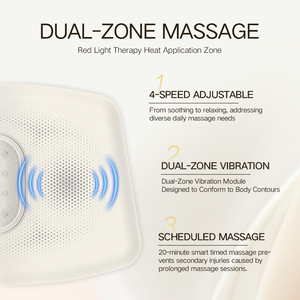 Sabuk Pijat Getar untuk Latihan dengan Pemanasan Cahaya Merah untuk Meredakan Nyeri dan Kelelahan - Sabuk Kebugaran - Product Image 4