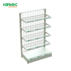 Highbright Modern <b>Wire</b> Back Gondola <b>Shelf</b> for Supermarket & Grocery Stores - Product Image 3