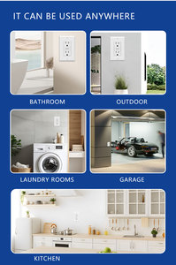 Chất lượng cao Bắc Mỹ gfci với Duplex Ổ cắm ổ cắm gfci TR 15A điện tường Ổ cắm ổ cắm - Product Image 6