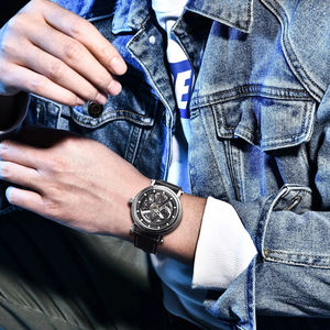 Offre Spéciale BENYAR 5202 hommes affaires automatique mécanique montre hommes de luxe bracelet en cuir étanche Sport hommes montres Reloj Hombre - Product Image 2