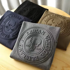 Camiseta FLOWORA Personalizada con Logotipo, 300 GSM, 100% Algodón, Lisa, de Manga Corta, Estilo Urbano, para Hombre, con Relieve 3D - Product Image 2