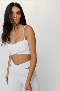 HUACHEN-Mallas de Yoga para Mujer, Pantalones Cortos, <span class=keywords><strong>Ropa</strong></span> Deportiva para Niña, Conjuntos de Entrenamiento de Dos Piezas sin Mangas, Conjunto de Gimnasio y Fitness - Product Image 2