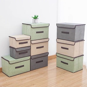Customized Non-woven Foldable Fabric Basket Bin Collapsible Storage Container Cube for Toys Organizer Shelf Cabinet
