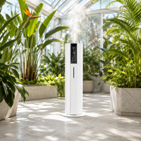 Humidificateur ultrasonique à brume froide 9L, à remplissage par le haut, sur pied, avec écran tactile, télécommande et minuterie, diffuseur d'arômes pour bureau et maison