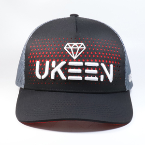 Gorras Personalizadas 60% Poliéster 40% Algodón con Logotipo Bordado en 3D, Gorra de <span class=keywords><strong>Running</strong></span>, Gorra Trucker de 5 Paneles con Malla - Product Image 2