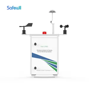 Fabricante de Safewill, venta al por mayor, estación de monitoreo de calidad del aire, Monitor de partículas PM 2,5 PM 10, Monitor de polvo en línea