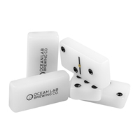 Dominos géants personnalisés à points noirs double 6, ensemble de dominos en acrylique haut de gamme, jeu de dominos double 12