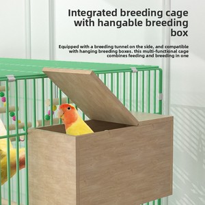 New Model Large Luxury Highly Enclosed Parrot <strong>Birdcage</strong> with Low Carbon Steel Wire Frame for Peacocks Budgies Lovebirds Home Use - Product Image 2