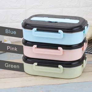 Libre de BPA mantener caliente termo de la caja de almuerzo de acero inoxidable 304 Bento 4 compartimiento de la caja de almuerzo - Product Image 2