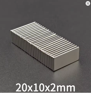 בלוק מגנט ניאודימיום 20X10X2 מ\\\"מ n35 n42 n52 מגנט דק ציפוי ניקל <span class=keywords><strong>20</strong></span> מ\\\"מ 10 מ\\\"מ 2 מ\\\"מ עובי אימאן מוט מגנטי <span class=keywords><strong>20</strong></span>*10*2 מגנטים - Product Image 6
