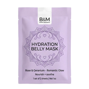 Masque en tissu hydratant actif pour le ventre, Fournisseur OEM <span class=keywords><strong>de</strong></span> premier plan, à l'extrait d'aloe vera, pour le bien-être abdominal et la <span class=keywords><strong>grossesse</strong></span>, masques anti-vergetures - Product Image 2