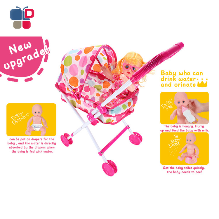 Забавные подарки для девочек, игровой домик, Детская кукла, коляска, игрушки, сделано в Китае