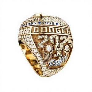 Pré-vente : Bagues de championnat personnalisées 2026 des Dodgers de Los Angeles, bijoux unisexes en alliage de zinc plaqué <span class=keywords><strong>or</strong></span>, cadeaux pour les fans - Product Image 5