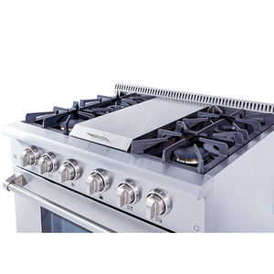 Hyxion de 30 Pulgadas y 4.2 Cu. Pies Horno de Convección de Acero Inoxidable de Doble Placa para Hotel y Hogar, Horno de Gas Independiente de Doble Placa - Product Image 1