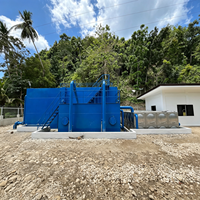 Système intégré de purification d'eau pour le traitement des eaux de surface à forte turbidité, pour l'alimentation en eau potable des communes rurales, avec contrôle PLC