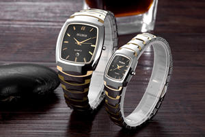 Tonneau นาฬิกาควอตซ์คู่ทำจากโลหะทังสเตน,นาฬิกาคู่แบบสั่งทำ - Product Image 5