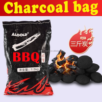 Sac de papier tissé en PP durable marron pour l'emballage de farine d'alimentation de camping barbecue