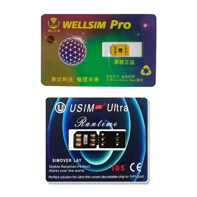 Well Sim Pro Turbo Sim Heicard V2.0 Unlock Card Will Sim Rsim 19 for Is 17 for 6/7/8 11 12 13 14 PRO MAX Rsim for 15 Series U