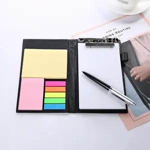 Hot sale aesthetic stationary sticky note journal notebook with sticky notes pad and pen & flags