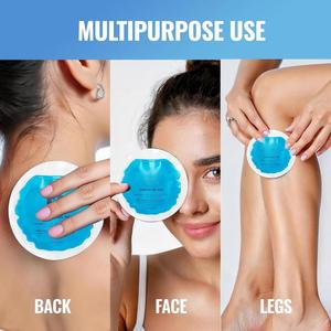 Compresas de Hielo Redondas Reutilizables y Prácticas para el Tratamiento de Lesiones, Compresas de Gel Frío y Caliente, Compresas para el Alivio del Dolor - Product Image 2