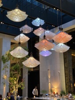 Éclairage de fleurs ECOJAS Operand pour centre commercial mariage hôtel villa lustre d'installation d'art ambiant