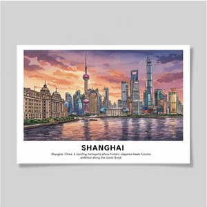 Biglietti <span class=keywords><strong>da</strong></span> visita personalizzati all'ingrosso in carta artistica con rilievo di paesaggi urbani e viste di viaggio per souvenir e collezione - Product Image 1