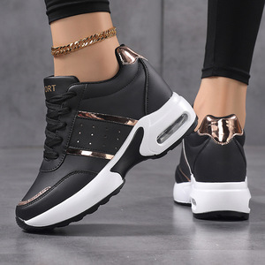 Xuanhui Nuova Moda Scarpe Casual da Donna <span class=keywords><strong>con</strong></span> Rialzo Interno, Suola Spessa Resistente all'Usura, Tacco a <span class=keywords><strong>Zeppa</strong></span> per Esterno - Product Image 5