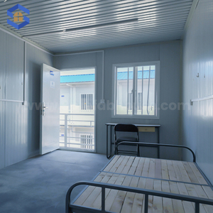 Dormitorio Container per Studenti, Alloggio Prefabbricato da 20 Piedi con 4 Letti a Castello per Campus, Casa Modulare di Lusso con <span class=keywords><strong>Camera</strong></span> da Letto Doppia - Product Image 3