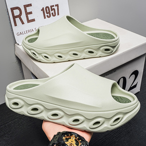 Sandales et mules pour hommes en EVA, à bout rond, semelle épaisse et souple, haute stabilité, soutien renforcé, personnalisables - Product Image 2