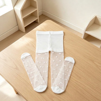 Collants d'été ultra-fins respirants en nylon polyamide de couleur unie pour enfants, collants de danse fins, chaussettes en maille pour filles