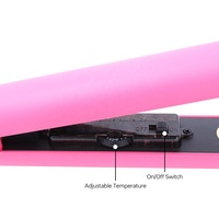 Lisseur de cheveux en titane, plancha de cabello pro, coiffage professionnel, portable, rose chaud, vente en gros, céramique