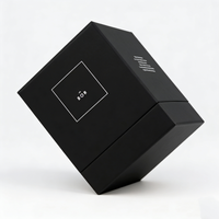 Boîte de bougie parfumée personnalisée de luxe avec logo, revêtement UV, lamination mate et brillante, doublure en éponge, emballage en papier gaufré pour l'expédition