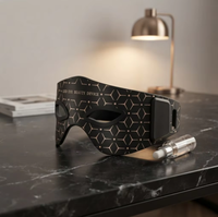 Masque pour les yeux à microcourant et lumière rouge, favorise la production de collagène, relève le contour des yeux, élimine les rides, améliore la texture de la peau, rechargeable