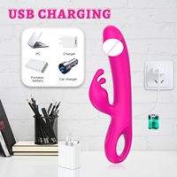 Vibrateur Lapin Ylove en Silicone Liquide Ultra Doux à Double Moteur, 10 Modes de Vibration Puissants, Jouet Sexuel IPX6 pour Femmes, Vente en Gros OEM & ODM