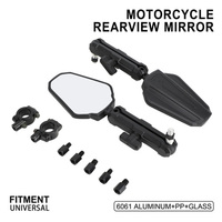 Rétroviseur universel pliable pour moto JFG, en aluminium 6061, rétroviseurs latéraux réglables, montage sur guidon pour moto tout-terrain