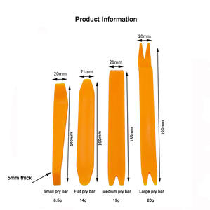 Set di 4 attrezzi in plastica per la rimozione di CD auto e pannelli interni - Strumenti fai da te - Product Image 4