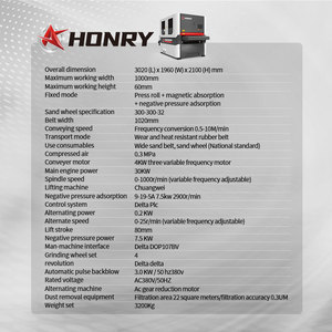 Sq1000 סופר פרודוקטיביות cnc 2 sander חגורה רחבה 4 גלילים קצה Runding מכונת ליחה עבור חלקי חיתוך לייזר - Product Image 6